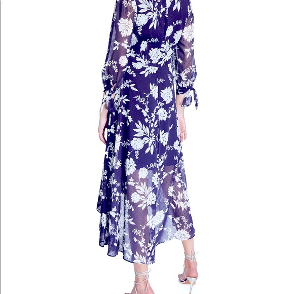 NWT ELIZA J Chiffon Midi Dress Sz 8 - Picture 2 of 2